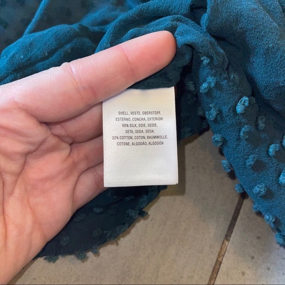 Free People texture sheer long sleeve top - Picture 5 of 7